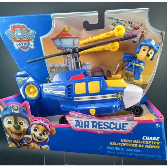 PAW Patrol Air Rescue Hero Helicopter Chase Action Figure Authentic Spin Master - Picture 1 of 6